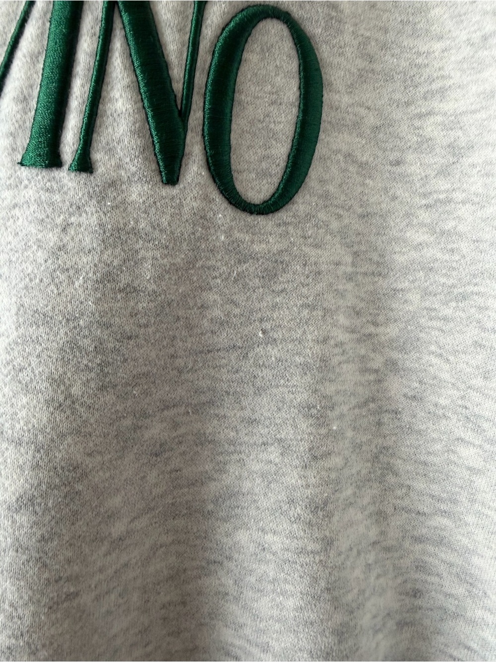 Abercrombie & Fitch Light Gray "Pasta & Vino" Crew Sweatshirt - Picture 4 of 4